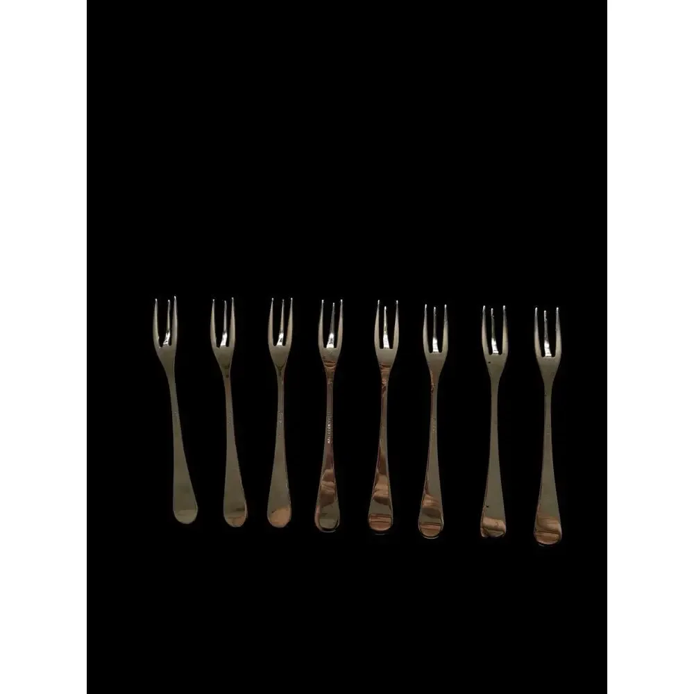 JA Henckels 18/10 Lot Of 8 Cocktail Seafood 3 Prong Forks 6.25” Long